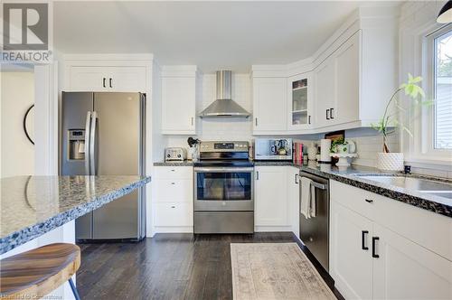 23 Thorncliffe Street, Kitchener, ON - Indoor Photo Showing Kitchen With Stainless Steel Kitchen With Upgraded Kitchen