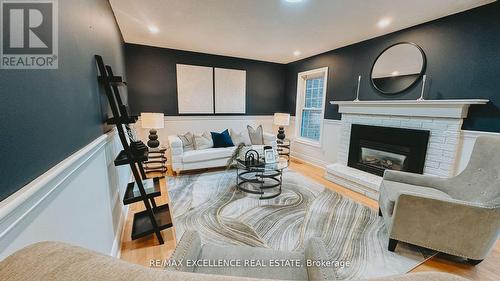 8 Elite Road, Caledon, ON - Indoor Photo Showing Living Room With Fireplace