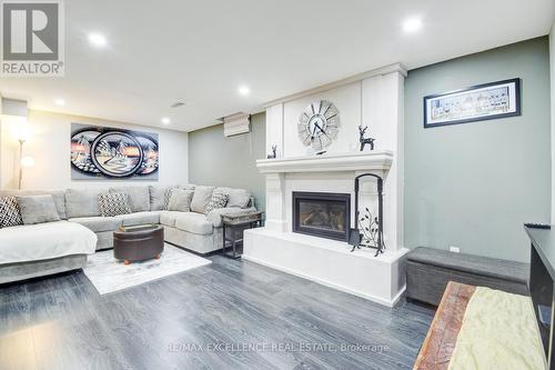 6 Brookview Road, Brampton, ON - Indoor Photo Showing Living Room With Fireplace