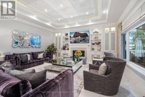 70 Banbury Road, Toronto, ON - Indoor Photo Showing Living Room With Fireplace