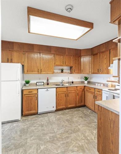 607 2000 Sinclair Street, Winnipeg, MB - Indoor Photo Showing Kitchen With Double Sink