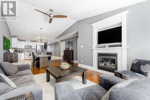 187 Greenway Drive, Wasaga Beach, ON - Indoor Photo Showing Living Room With Fireplace