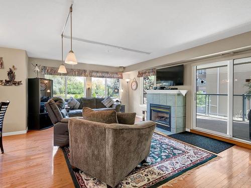 108-970 Lorne Street, Kamloops, BC - Indoor Photo Showing Living Room With Fireplace