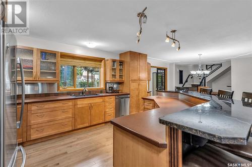 3810 Balfour Place, Saskatoon, SK - Indoor Photo Showing Kitchen With Double Sink