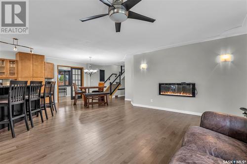 3810 Balfour Place, Saskatoon, SK - Indoor Photo Showing Living Room With Fireplace