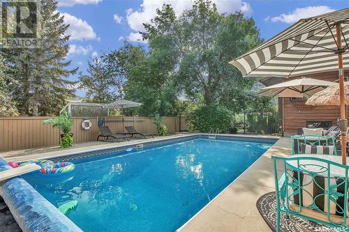 414 Charlebois Court, Saskatoon, SK - Outdoor With In Ground Pool