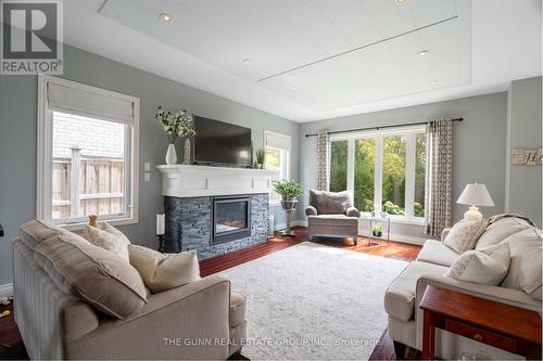 6637 Upper Canada Crossing, London, ON - Indoor Photo Showing Living Room With Fireplace