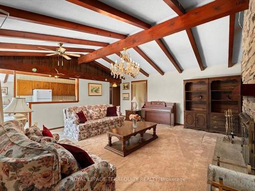 1098 15Th Side Road, New Tecumseth, ON - Indoor Photo Showing Other Room With Fireplace