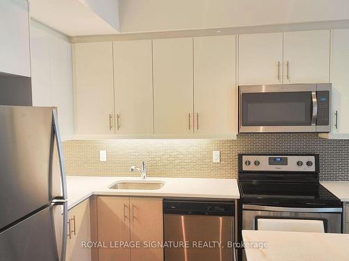 706-15 Zorra St, Toronto, ON - Indoor Photo Showing Kitchen With Stainless Steel Kitchen With Upgraded Kitchen