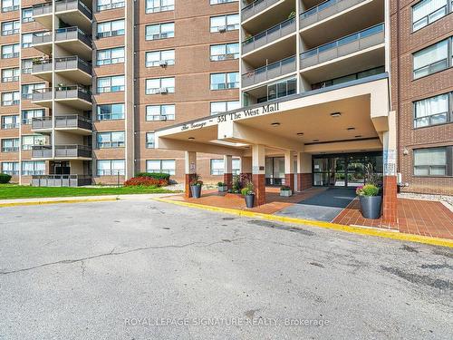 319-551 The West Mall, Toronto, ON - Outdoor With Balcony With Facade