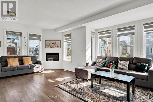 31 Bushwood Trail, Brampton, ON - Indoor Photo Showing Living Room With Fireplace