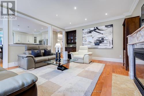 19 Mervyn Avenue, Toronto, ON - Indoor Photo Showing Living Room With Fireplace