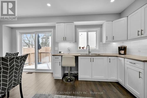 210 Queen Street S, Norfolk, ON - Indoor Photo Showing Kitchen With Double Sink