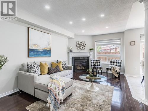 5 Tawnberry Circle, Brampton, ON - Indoor Photo Showing Living Room With Fireplace