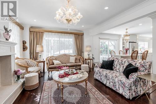 9 Addison Street, Richmond Hill, ON - Indoor Photo Showing Living Room With Fireplace