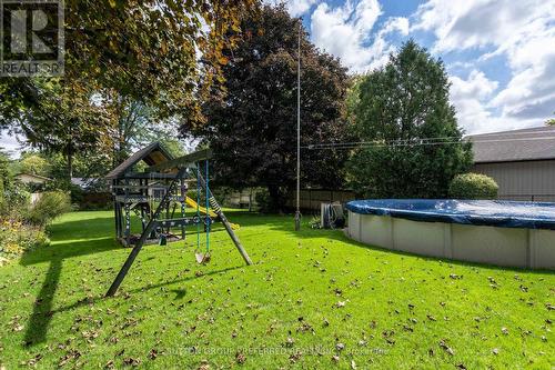 241 Dominion Street, Strathroy-Caradoc (Nw), ON - Outdoor With Above Ground Pool With Backyard