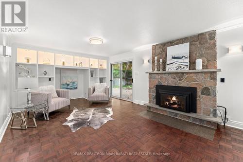 9 Sifton Court, Toronto, ON - Indoor Photo Showing Living Room With Fireplace