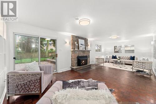 9 Sifton Court, Toronto, ON - Indoor Photo Showing Living Room With Fireplace