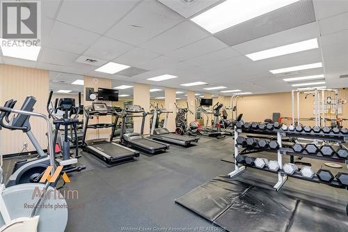 380 Pelissier Street Unit# 708, Windsor, ON - Indoor Photo Showing Gym Room