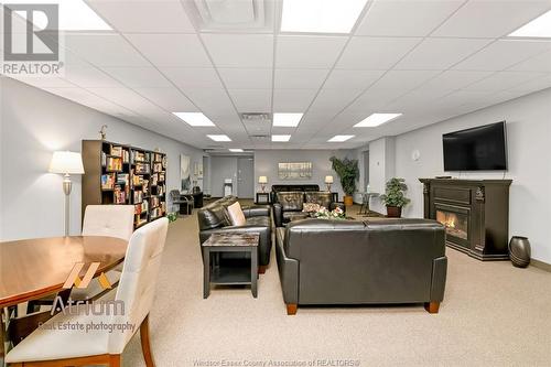 380 Pelissier Street Unit# 708, Windsor, ON - Indoor With Fireplace