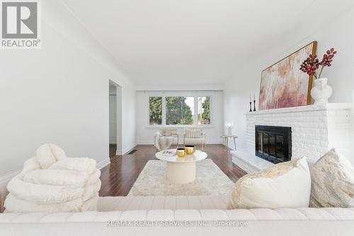 54 Orphir Road, Hamilton, ON - Indoor Photo Showing Living Room With Fireplace