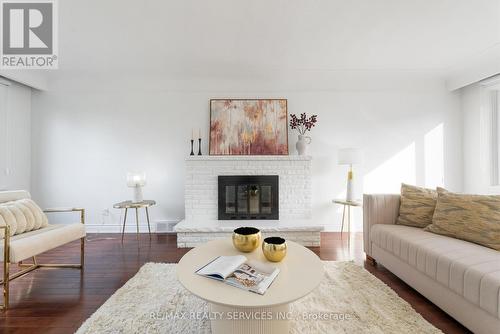 54 Orphir Road, Hamilton, ON - Indoor Photo Showing Living Room With Fireplace