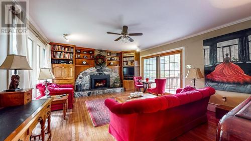 68 Spruce Hill Road, Conception Bay South, NL - Indoor Photo Showing Living Room With Fireplace