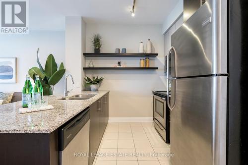 1506 - 530 St. Clair Avenue W, Toronto, ON - Indoor Photo Showing Kitchen With Stainless Steel Kitchen With Double Sink With Upgraded Kitchen