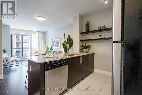 1506 - 530 St. Clair Avenue W, Toronto, ON - Indoor Photo Showing Kitchen With Stainless Steel Kitchen With Double Sink