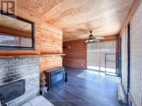 117 Charland Road S, Timmins, ON - Indoor Photo Showing Other Room With Fireplace