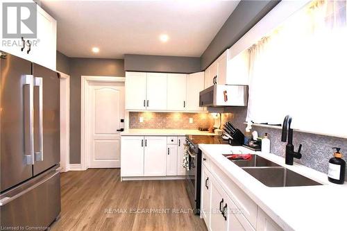 3 Pleasant Avenue, Hamilton, ON - Indoor Photo Showing Kitchen With Double Sink