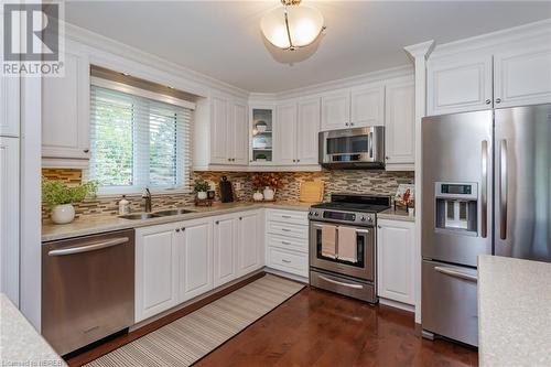 116 Mclean Road, North Bay, ON - Indoor Photo Showing Kitchen With Double Sink