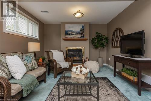 116 Mclean Road, North Bay, ON - Indoor Photo Showing Living Room With Fireplace