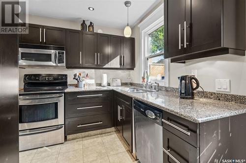 717 Dufferin Avenue, Saskatoon, SK - Indoor Photo Showing Kitchen With Upgraded Kitchen