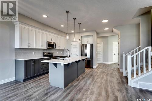 2968 Welby Way, Regina, SK - Indoor Photo Showing Kitchen With Upgraded Kitchen