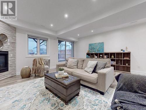 34A Maybourne Avenue, Toronto, ON - Indoor Photo Showing Living Room With Fireplace