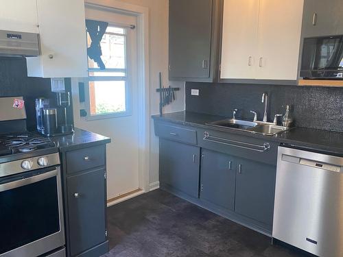 651 Shakespeare Street, Warfield, BC - Indoor Photo Showing Kitchen With Double Sink