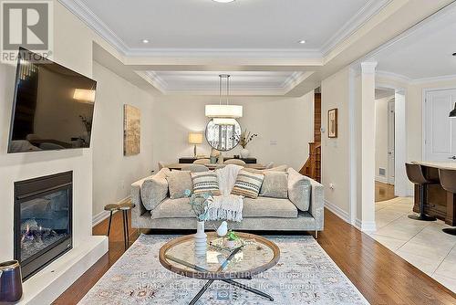 3196 Preserve Drive, Oakville, ON - Indoor Photo Showing Living Room With Fireplace