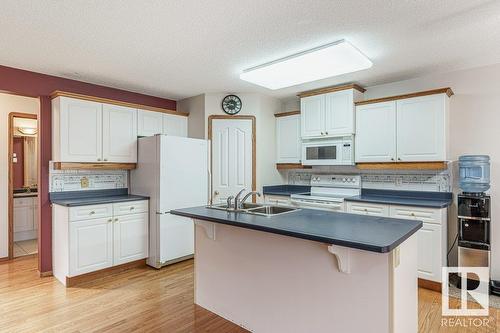 2944 41 Av Nw, Edmonton, AB - Indoor Photo Showing Kitchen With Double Sink