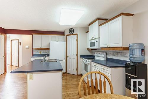 2944 41 Av Nw, Edmonton, AB - Indoor Photo Showing Kitchen With Double Sink