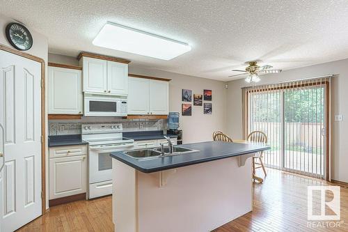 2944 41 Av Nw, Edmonton, AB - Indoor Photo Showing Kitchen With Double Sink