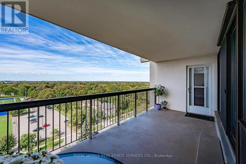 1402 - 2185 Marine Drive, Oakville, ON - Outdoor With Balcony With View With Exterior