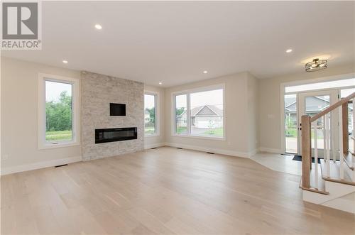 9 Balfour Court, Moncton, NB - Indoor Photo Showing Living Room With Fireplace