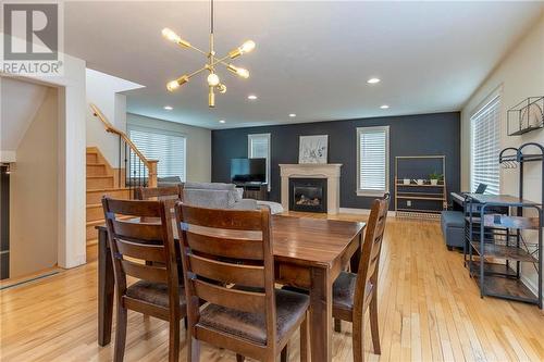 54 Mccoy Street, Moncton, NB - Indoor Photo Showing Dining Room With Fireplace