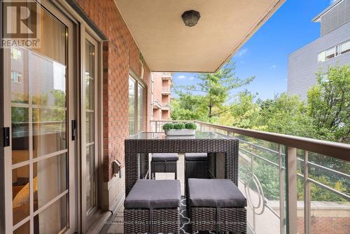 113 - 21 Burkebrook Place, Toronto, ON - Outdoor With Balcony With Exterior