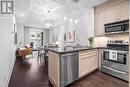 113 - 21 Burkebrook Place, Toronto, ON  - Indoor Photo Showing Kitchen With Stainless Steel Kitchen With Upgraded Kitchen 