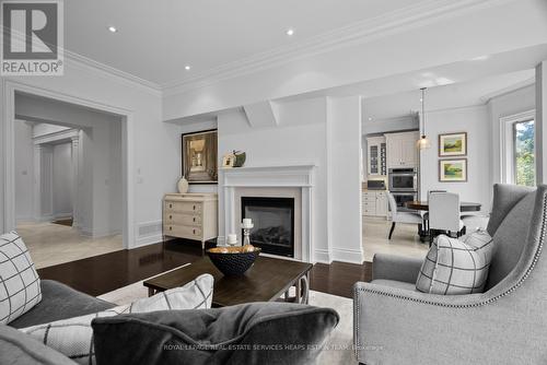 42 True Davidson Drive, Toronto, ON - Indoor Photo Showing Living Room With Fireplace