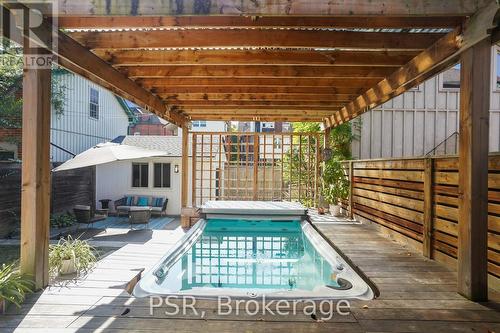 211 Herkimer Street, Hamilton, ON - Outdoor With In Ground Pool With Deck Patio Veranda With Exterior