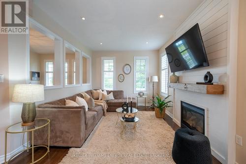 323 Cachet Boulevard, Whitby (Brooklin), ON - Indoor Photo Showing Living Room With Fireplace