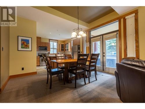 4559 Timberline  Crescent Unit# 611D, Fernie, BC - Indoor Photo Showing Dining Room